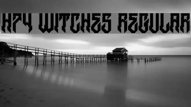 H74 Witches Regular Font examples