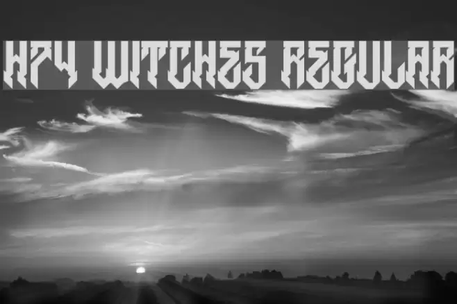H74 Witches Regular Font examples