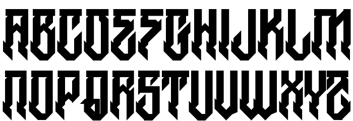 H74 Witches Regular Font LOWERCASE
