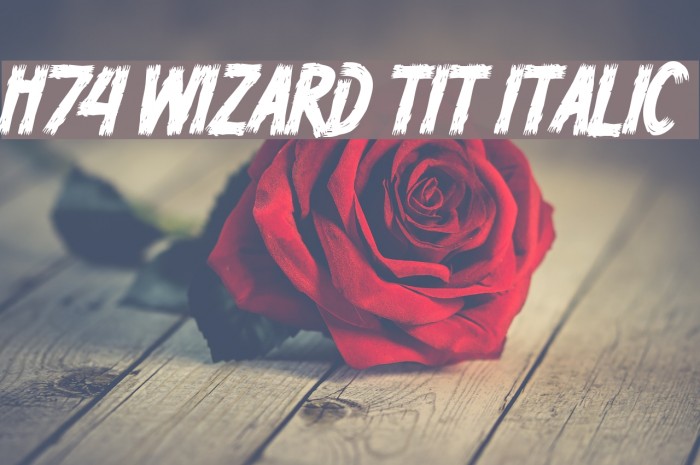 H74 Wizard Tit Italic لخطوط تنزيل examples