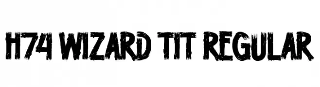 H74 Wizard Tit Regular  Descarca Fonturi Gratis