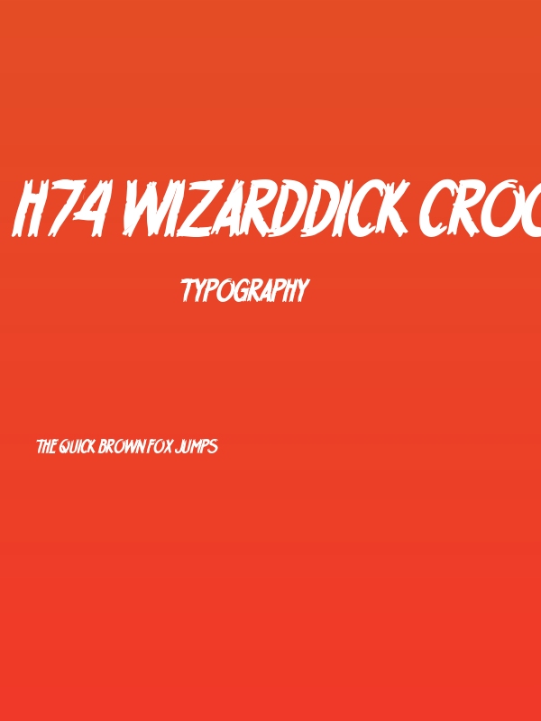 H74 WizardDick Crooked Poster