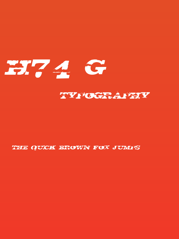 H74_Gatecrasher Italic Poster