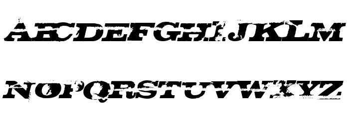 H74_Gatecrasher Italic Font LOWERCASE