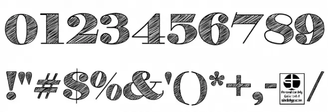 H&B Sketch Demo フォント その他の文字