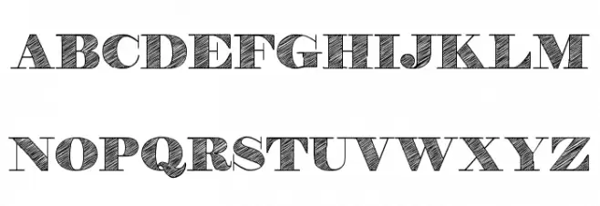 H&B Sketch Demo フォント 大文字
