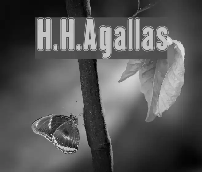 H.H.Agallas Font examples