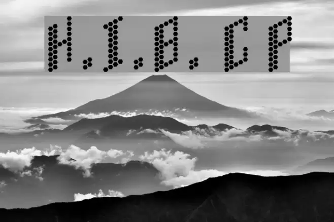 H.I.B. Cell Plain Schriftart examples