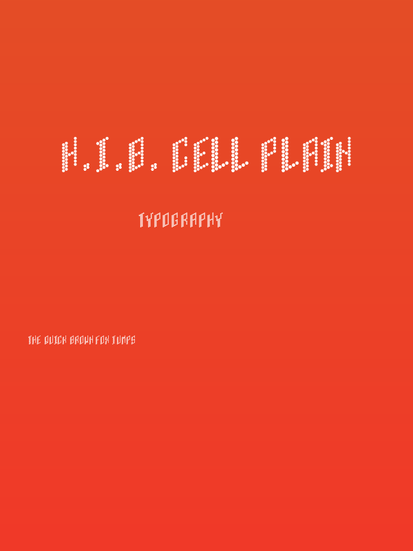 H.I.B. Cell Plain Poster