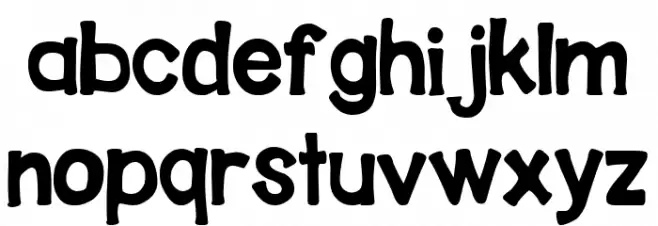 H 字体 小写