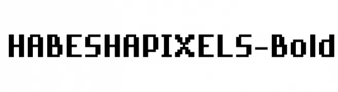 HABESHAPIXELS-Bold  免费字体下载
