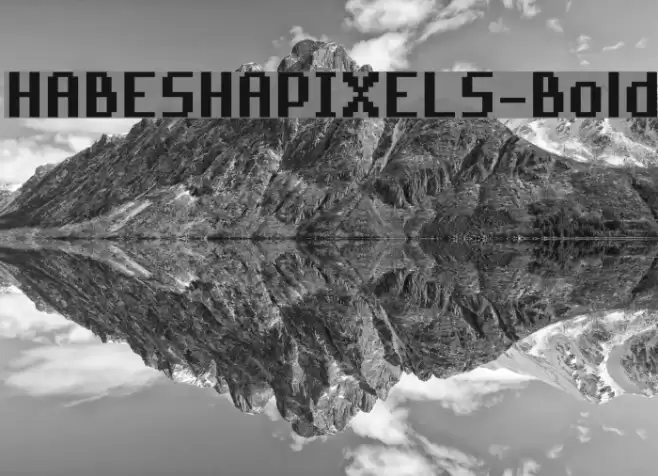 HABESHAPIXELS-Bold Font examples