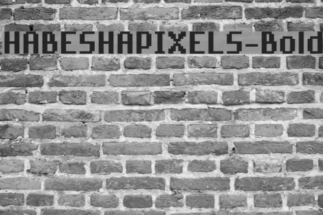 HABESHAPIXELS-Bold Font examples