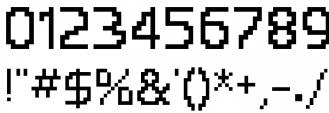 HABESHAPIXELS Font OTHER CHARS