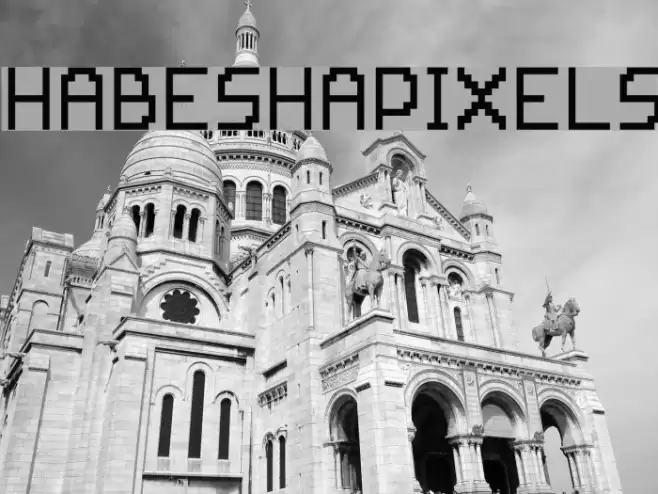 HABESHAPIXELS Font examples