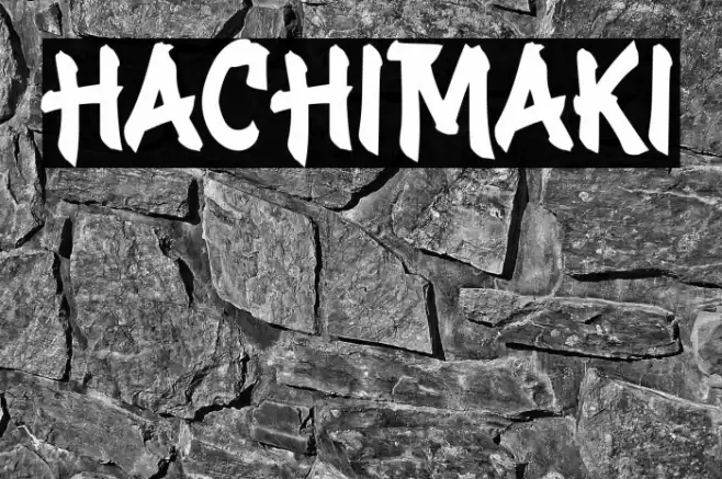 HACHIMAKI Font examples