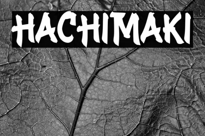 HACHIMAKI Font examples