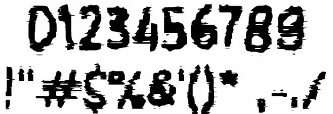 HACK GLITCH Font OTHER CHARS