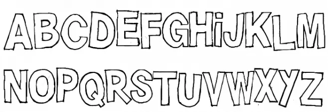 HAHAHAHA!! Font Litere mari