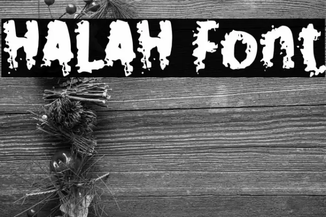 HALAH Font examples