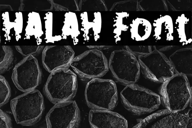 HALAH Font examples