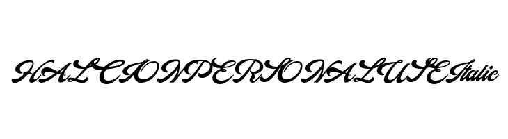HALCION PERSONAL USE Italic  Frei Schriftart Herunterladen