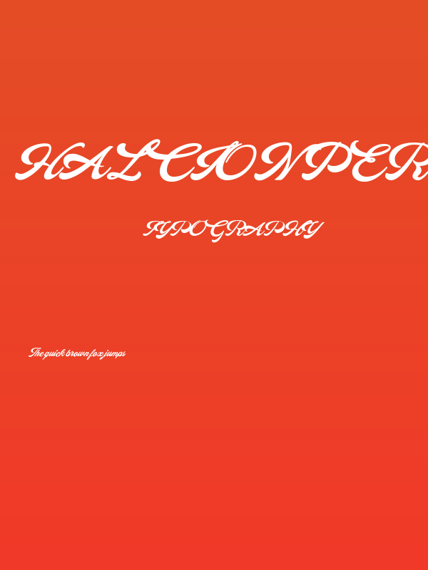 HALCION PERSONAL USE Italic Poster