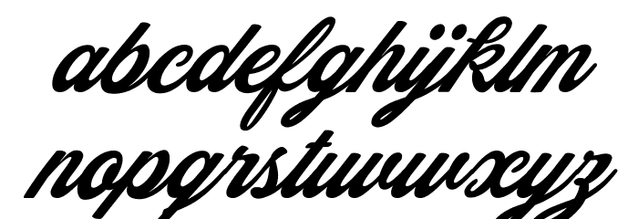 HALCION PERSONAL USE Italic Font LOWERCASE