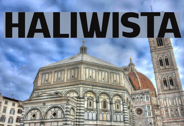 HALIWISTA Font examples
