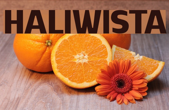 HALIWISTA Font examples