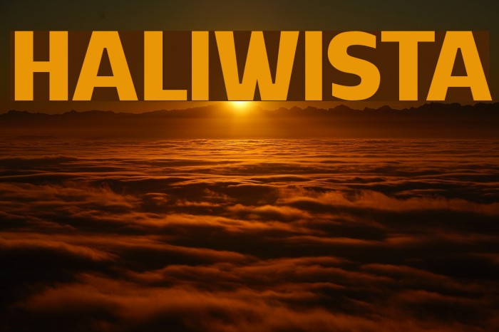 HALIWISTA Font examples