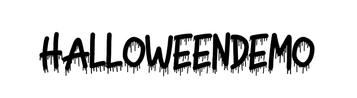 HALLOWEEN DEMO  لخطوط تنزيل