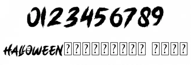 HALLOWEENN फ़ॉन्ट अन्य घर का काम