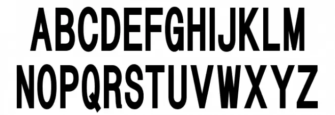 HALMAHERA SANS SERIF Caratteri MAIUSCOLE