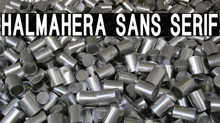 HALMAHERA SANS SERIF Example 3