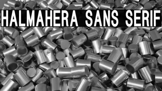 HALMAHERA SANS SERIF Font examples