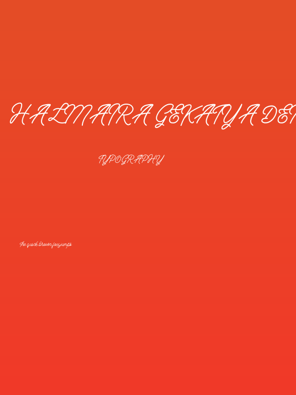 HALMAIRA GEKATYA DEMO Poster