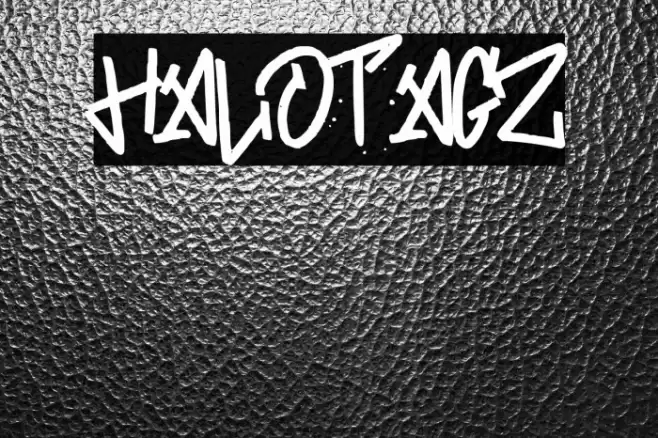 HALOTAGZ फ़ॉन्ट examples