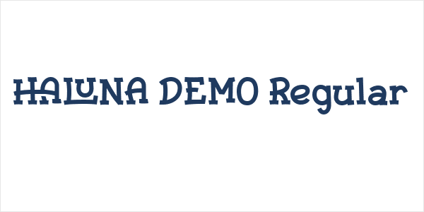 HALUNA DEMO Regular Logo