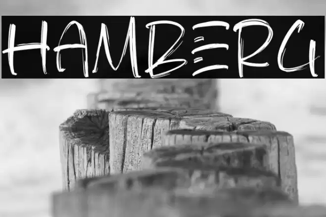 HAMBERG Font examples