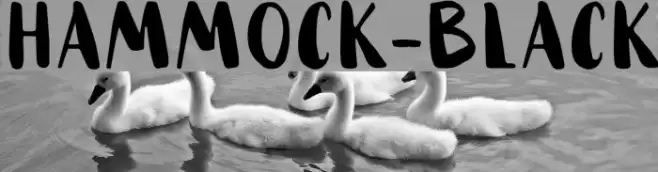 HAMMOCK-Black Font examples