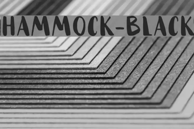 HAMMOCK-Black Font examples