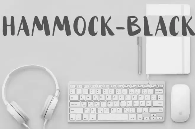 HAMMOCK-Black Font examples