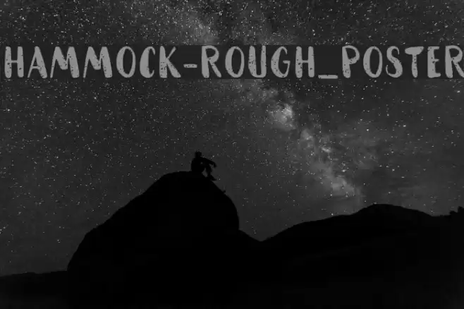 HAMMOCK-Rough_Poster Font examples