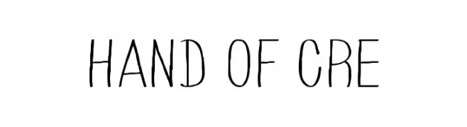 HAND OF CRE  Frei Schriftart Herunterladen