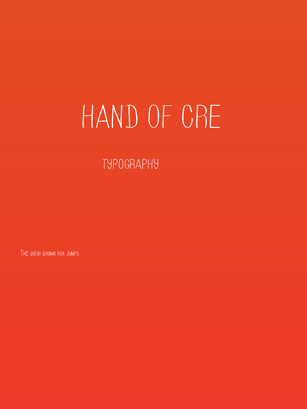 HAND OF CRE Poster