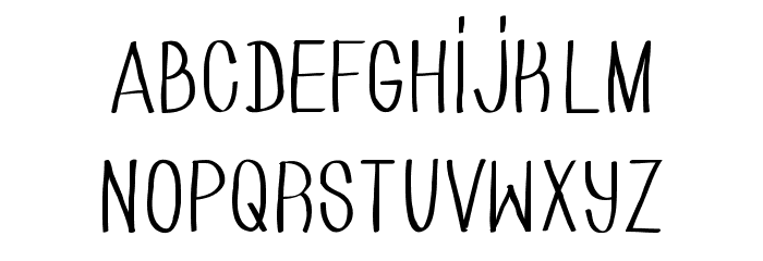 HAND OF CRE Font LOWERCASE