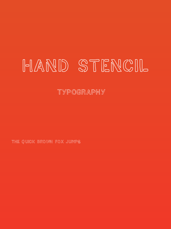 HAND STENCIL Poster