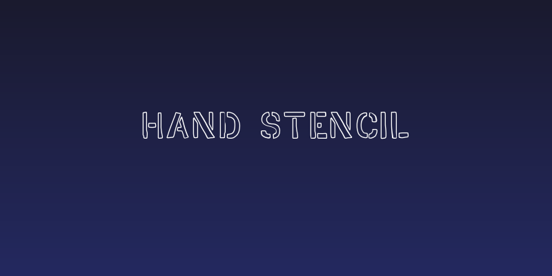 HAND STENCIL Social Header