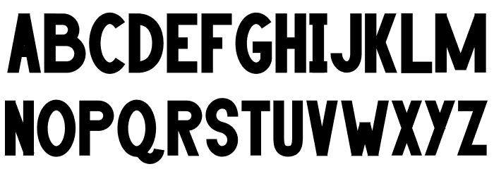 HANDA Bold Font LOWERCASE